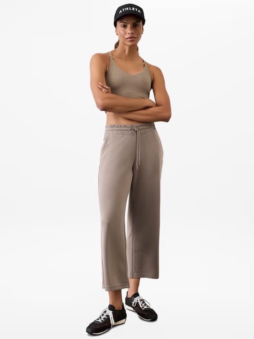 Athleta Seasoft Mid Rise Straight Crop Pant Size L-Tall